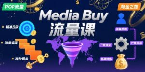 Media Buy之POP流量课，带你开启海外Media Buy淘金之路-琴书聊项目