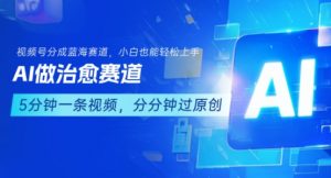 用AI做治愈赛道，结合视频号分成计划，小白也能轻松上手-琴书聊项目