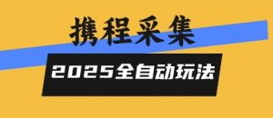2025携程信息采集全自动玩法，高单价，零人工，全天开干【揭秘】-琴书聊项目