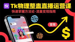 Tk物理整蛊直播跨境运营：快速掌握整蛊类直播的运营方法论，实现流量变现-琴书聊项目
