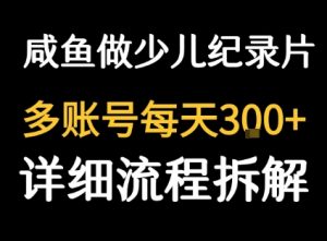 闲鱼卖纪录片1单3块钱 1天几十单-琴书聊项目