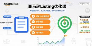 亚马逊Listing优化课，标题撰写公式，五大卖点提炼，提升点击率核心技巧-琴书聊项目