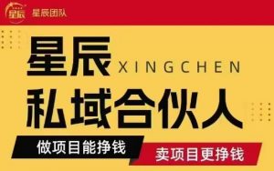全网首发星辰私域项目合集，最新实操玩法，短期快速实现变现-琴书聊项目