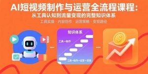 AI短视频制作与运营全流程课程：从工具认知到流量变现的完整知识体系-琴书聊项目