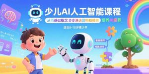少儿AI人工智能课程：从基础概念逐步深入到核心技术 培养全面的AI素养-琴书聊项目