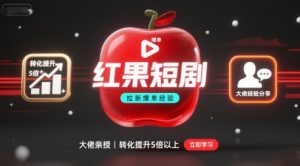 红果短剧拉新大佬爆单经验分享之如何提高短剧转化，这样做，短剧拉新转化直接提升5倍以上-琴书聊项目