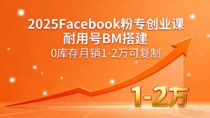 2025Facebook粉专创业课，耐用号BM搭建，0库存月销1-2万可复制-琴书聊项目