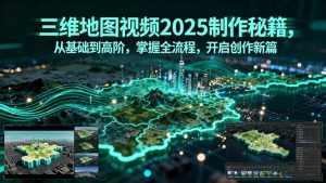 三维地图视频2025制作秘籍，从基础到高阶，掌握全流程，开启创作新篇-琴书聊项目