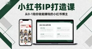 小红书IP打造课，从0-1陪你做能賺钱小红书博主-琴书聊项目
