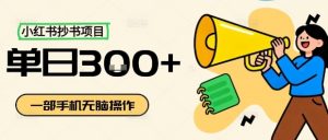 小红书抄书项目，无脑操作，一天3张-琴书聊项目