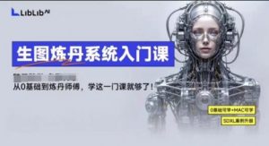 LibLibAI哩布哩布生图炼丹系统入门课，从生图到炼丹，只学这一门就够了-琴书聊项目