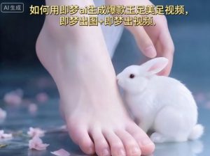 如何用即梦ai生成爆款玉足美足视频,即梦出图+即梦出视频,快速涨粉-琴书聊项目