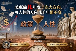 付费文章:美联储几年变一次大方向,可人性的方向几千年都不变-琴书聊项目