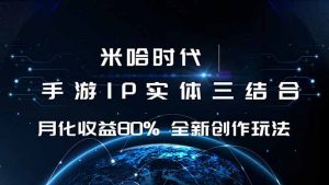 米哈时代 游戏和IP的结合 月收益80%+ 全新创作-琴书聊项目