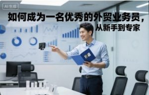 如何成为一名优秀的外贸业务员，从新手到专家-琴书聊项目