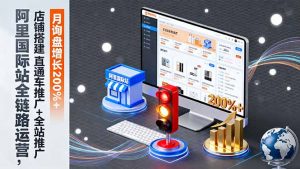 阿里国际站全链路运营，店铺搭建+直通车推广+全站推广，月询盘增长200%+-琴书聊项目