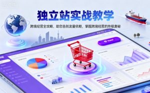 独立站实战教学，跨境经营全攻略，助您告别流量依赖，掌握跨境经营的终极奥-琴书聊项目