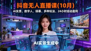 抖音无人直播课(10月-琴书聊项目