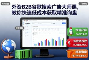 外资B2B谷歌搜索广告大师课，教你快速低成本获取精准询盘-琴书聊项目