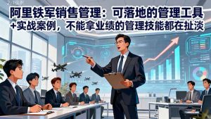 阿里铁军销售管理：可落地的管理工具+实战案例，不能拿业绩的管理都在扯淡-琴书聊项目