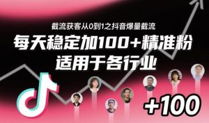 ‌⁢⁡⁤⁡⁡‌‌⁤⁤‍‬‬⁡⁡‍⁢‍⁢⁢‌⁣⁢⁣⁢⁣‬‌‬⁤‌‌⁡‍⁤截流获客从0到1之抖音爆量截流，每天稳定加100+精准粉，适用于各行业-琴书聊项目