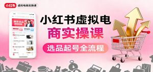 小红书虚拟电商实操课：选品起号+AI 内容创作+店铺运营+引流私域+自动化发笔记-琴书聊项目