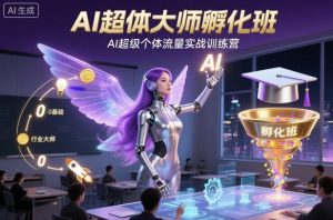 AI超体大师孵化班，AI超级个体流量实战训练营-琴书聊项目