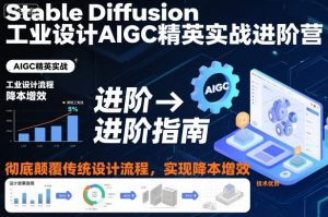 Stable Diffusion工业设计AIGC精英实战进阶营,彻底颠覆传统设计流程,实现降本增效-琴书聊项目