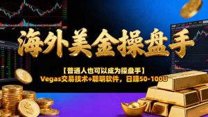 海外美金操盘手技术【普通人也可以成为操盘手】Vegas交易技术+聪明软件,日赚50-100U-琴书聊项目