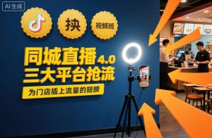 同城直播实操班4.0，三大平台抢流，为门店插上流量的翅膀-琴书聊项目