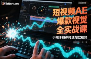 短视频AE爆款视觉全实战课，手把手教你打造爆款视频-琴书聊项目