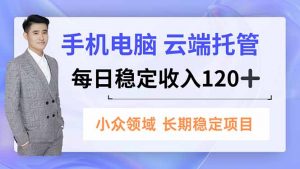手机、电脑云端托管，每日稳定收入120+，小众领域长期稳定-琴书聊项目
