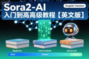 Sora2-AI入门到高级教程【英文版】-琴书聊项目