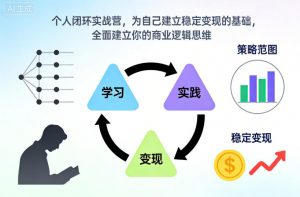 个人闭环实战营，为自己建立稳定变现的基础，全面建立你的商业逻辑思维-琴书聊项目