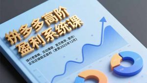 拼多多高阶盈利系统课，强付费策略、活动爆破、首页推荐，实现店铺稳定盈利(更新12月-琴书聊项目