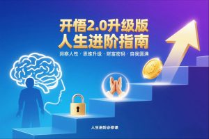 开悟2.0升级版人生进阶指南，洞察人性-思维升级-财富密码-自我圆满-琴书聊项目