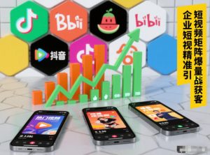 企业短视频精准引流矩阵获客，短视频矩阵爆量战法-琴书聊项目