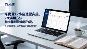 东南亚Tk小店运营实操，7大实用方法，精准找到能卖爆的货。不讲虚理论，立即能上手的实操动作-琴书聊项目