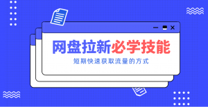 新手零门槛！网盘拉新实用教程攻略，新手也能快速上手，搭建可持续的赚钱渠道。-琴书聊项目
