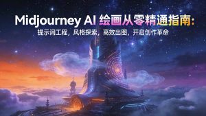 Midjourney AI绘画从零精通指南：提示词工程，风格探索，高效出图，开启创作革命-琴书聊项目
