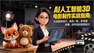 AI人工智能3D电影制作实战指南：从创意到成片、角色一致、多场景叙事，创作你的首部短片-琴书聊项目