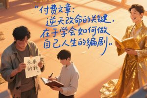 付费文章:逆天改命的关键,在于学会如何做自己人生的编剧-琴书聊项目