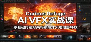 Curious Refuge AI VFX实战课,零基础打造好莱坞级爆炸火焰电影特效-琴书聊项目
