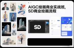 AIGC绘画商业实战班，SD商业绘画流程-琴书聊项目