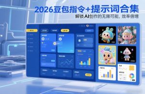 2026豆包指令+提示词合集，解锁AI创作的无限可能，效率倍增-琴书聊项目