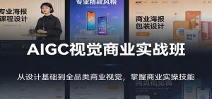 AIGC视觉商业实战班:从设计基础到全品类商业视觉,掌握商业实操技能-琴书聊项目