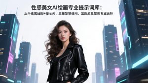性感美女AI绘画专业提示词库:近千张成品图+提示词,直接复制使用,出图质量媲美专业画师-琴书聊项目