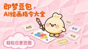 即梦豆包AI绘画指令大全：海量关键词库一键复制，出图效率提升10倍，轻松日更百图-琴书聊项目