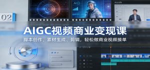 AIGC视频商业变现课:脚本创作、素材生成、剪辑,轻松做商业视频接单-琴书聊项目