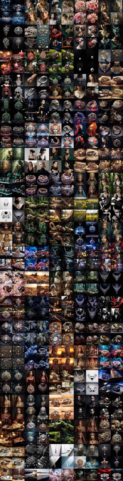 图片[9]-463个Midjourney珠宝摄影提示词：覆盖全品类珠宝，AI设计秒出专业效果-琴书聊项目